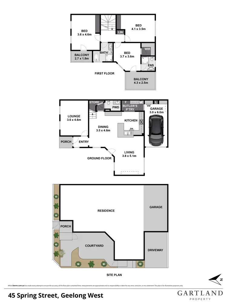 Floorplan of Homely house listing, 45 Spring Street, Geelong West VIC 3218