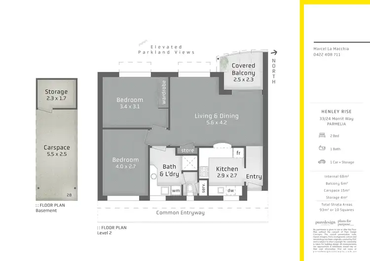 Floorplan of Homely house listing, 33/24 Morrit Way, Parmelia WA 6167