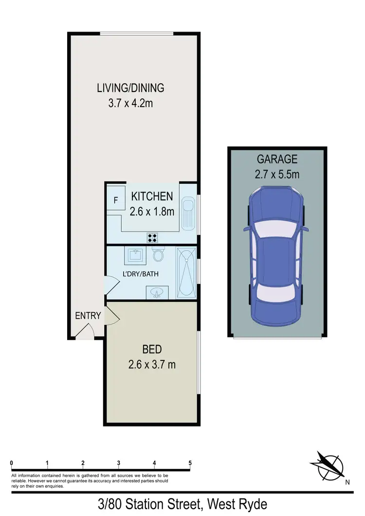 Floorplan of Homely unit listing, 3/80 Station St, West Ryde NSW 2114