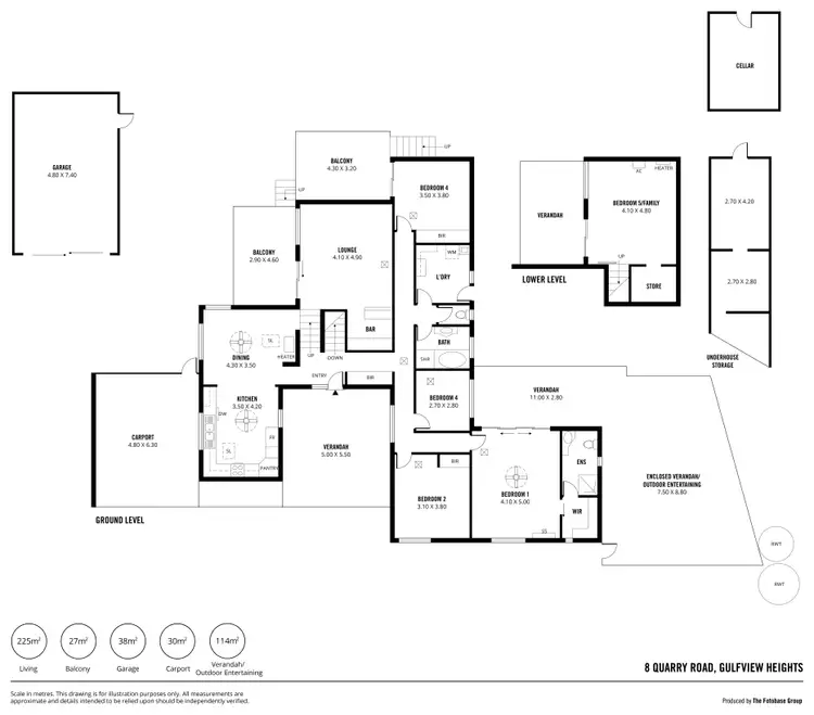 Floorplan of Homely house listing, 8 Quarry Road, Gulfview Heights SA 5096