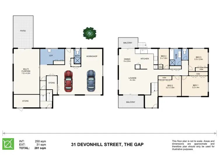 Floorplan of Homely house listing, 31 Devonhill Street, The Gap QLD 4061