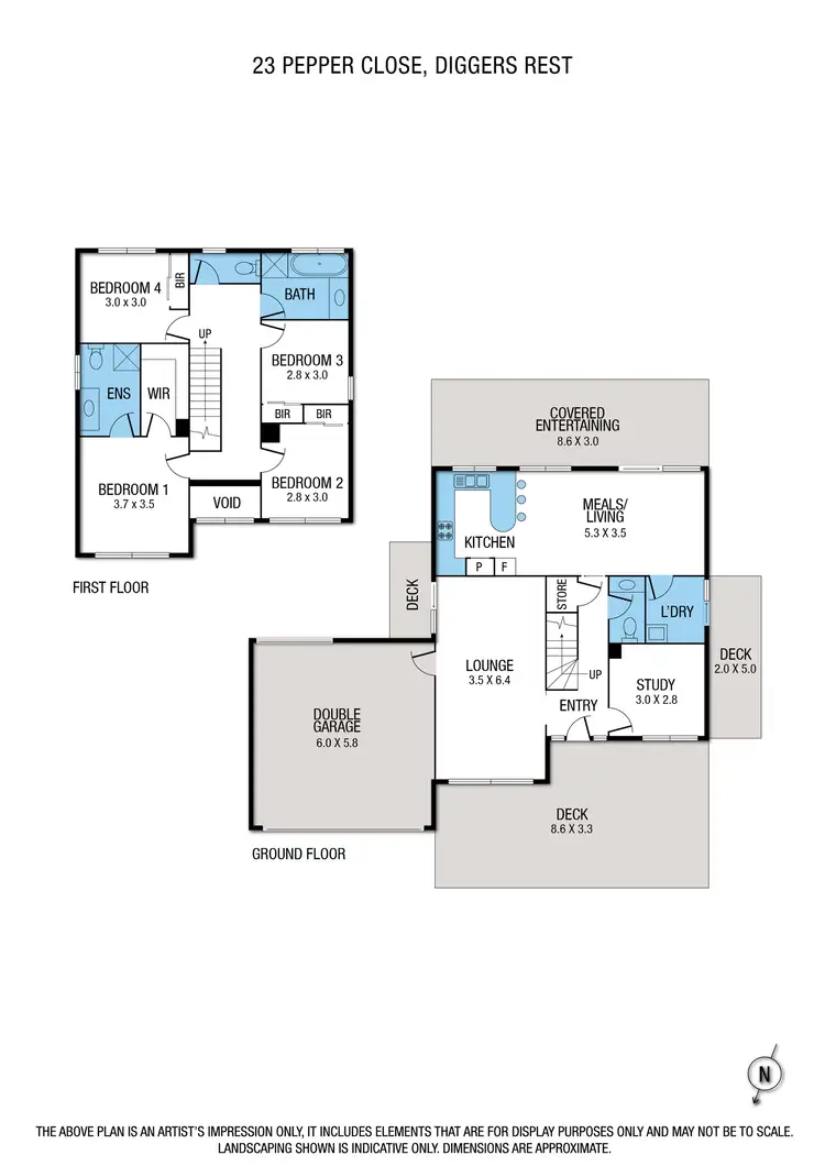 Floorplan of Homely house listing, 23 Pepper Close, Diggers Rest VIC 3427
