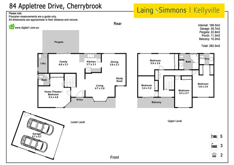 Floorplan of Homely house listing, 84 Appletree Drive, Cherrybrook NSW 2126