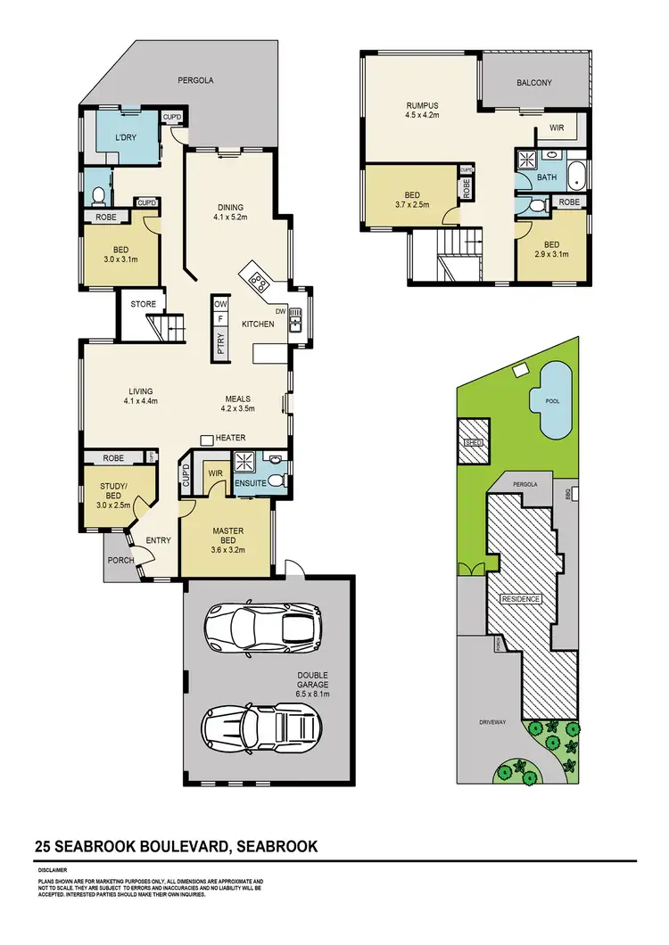 Floorplan of Homely house listing, 25 Seabrook Boulevard, Seabrook VIC 3028