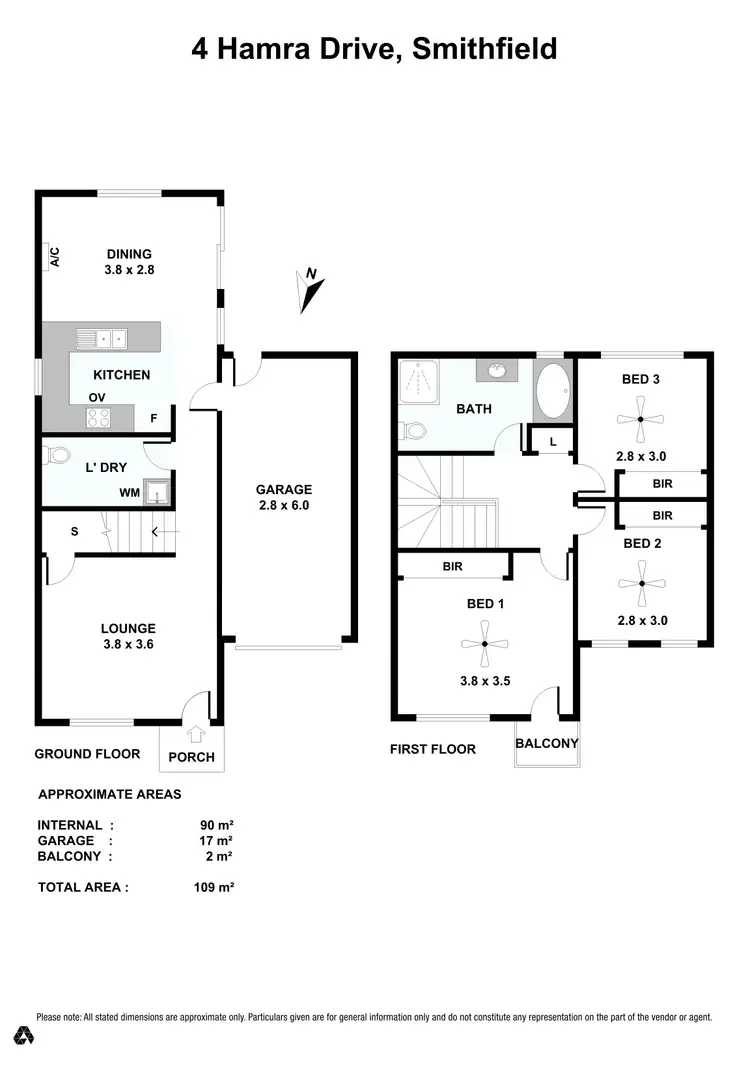 Floorplan of Homely house listing, 4 Hamra Drive, Smithfield SA 5114