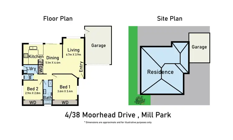 Floorplan of Homely house listing, 4/38 Moorhead Drive, Mill Park VIC 3082