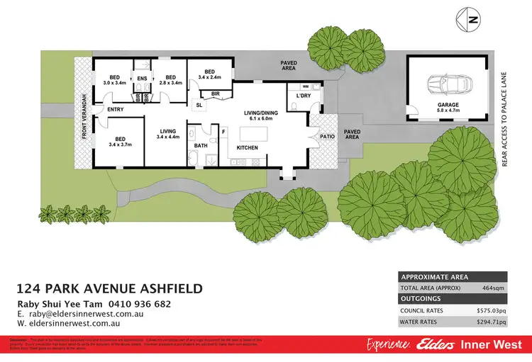 Floorplan of Homely house listing, 124 Park Avenue, Ashfield NSW 2131