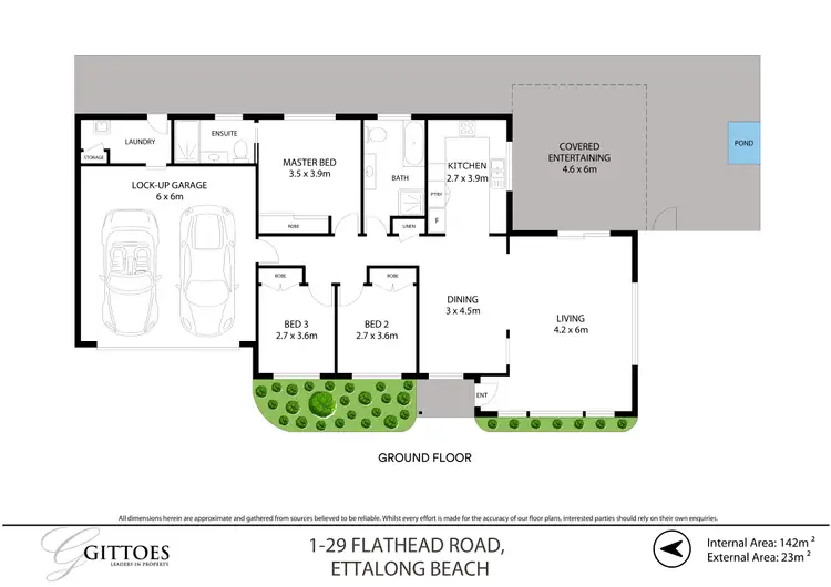 Floorplan of Homely villa listing, 1/29 Flathead Road, Ettalong Beach NSW 2257
