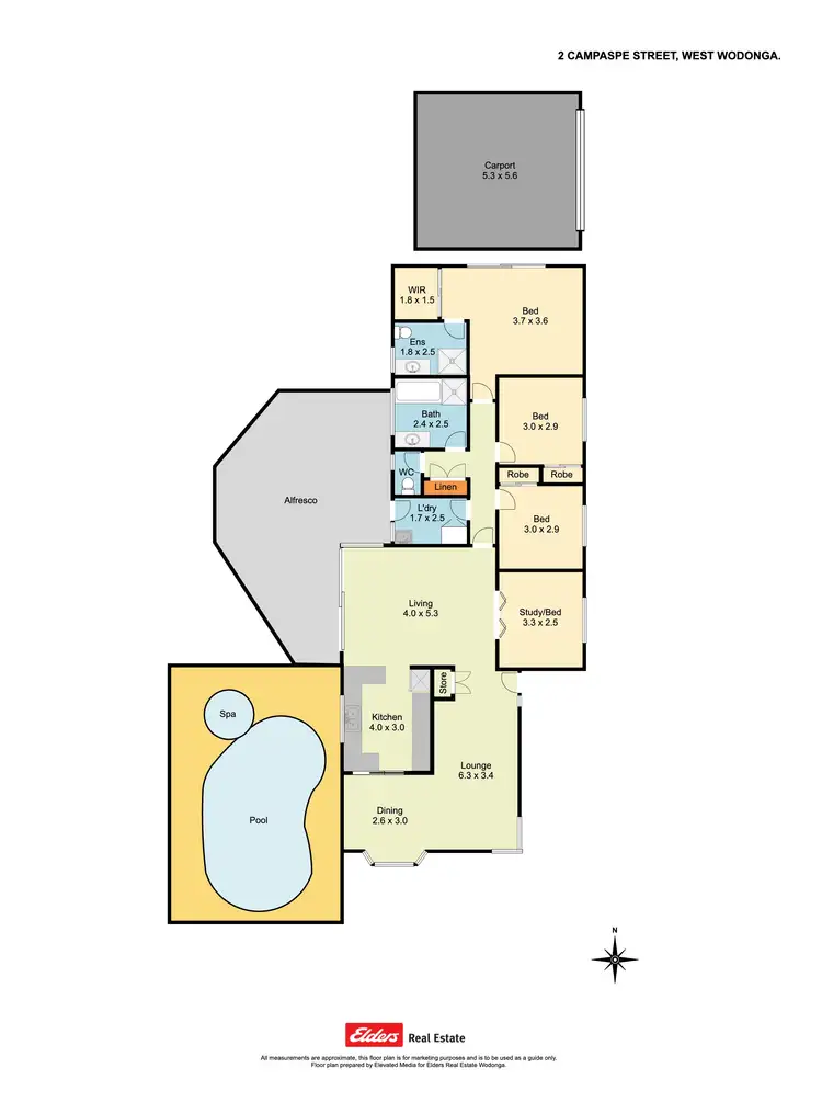 Floorplan of Homely house listing, 2 Campaspe Street, West Wodonga VIC 3690