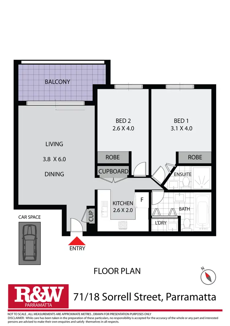 Floorplan of Homely unit listing, 71/18 Sorrell Street, Parramatta NSW 2150