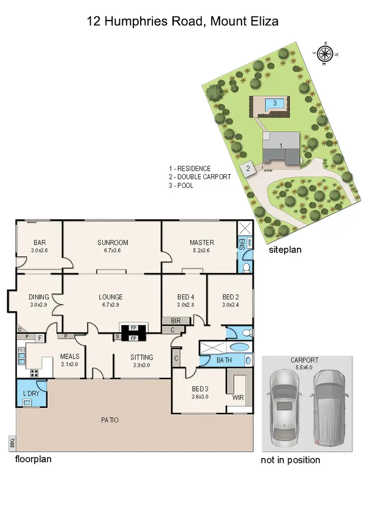 Floorplan of Homely house listing, 12 Humphries Road, Mount Eliza VIC 3930