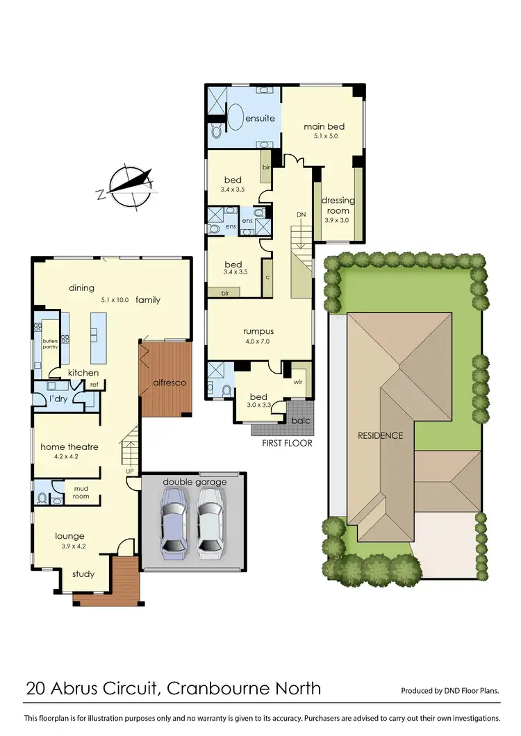 Floorplan of Homely house listing, 20 Abrus Circuit, Cranbourne North VIC 3977