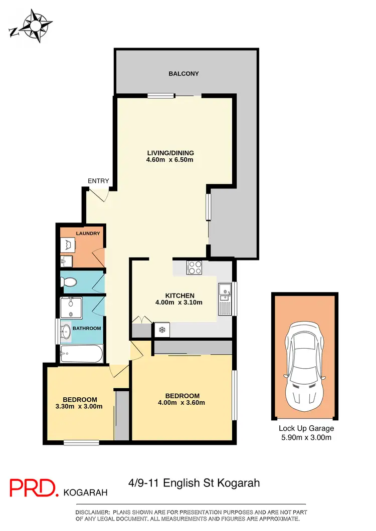 Floorplan of Homely unit listing, 4/9-11 English Street, Kogarah NSW 2217