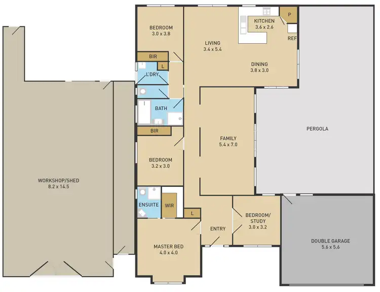 Floorplan of Homely house listing, 18 Alpine Gardens, Caroline Springs VIC 3023