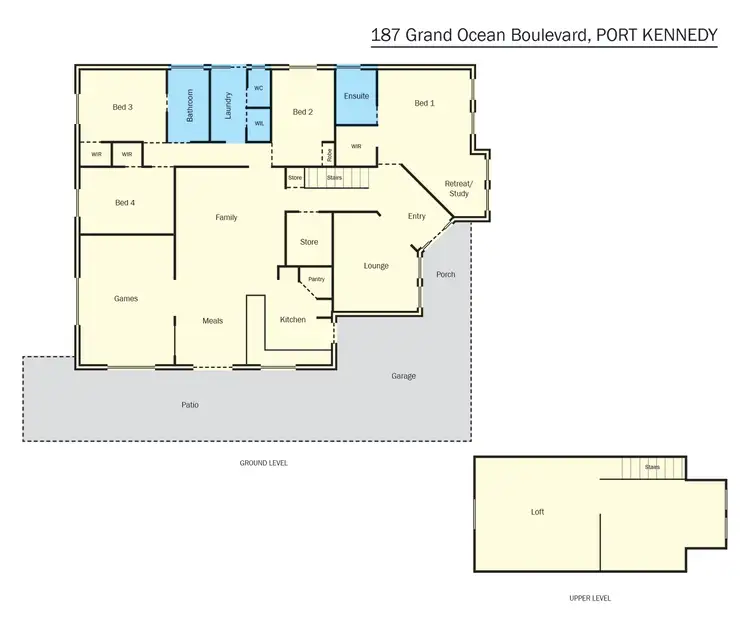 Floorplan of Homely house listing, 187 Grand Ocean Boulevard, Port Kennedy WA 6172