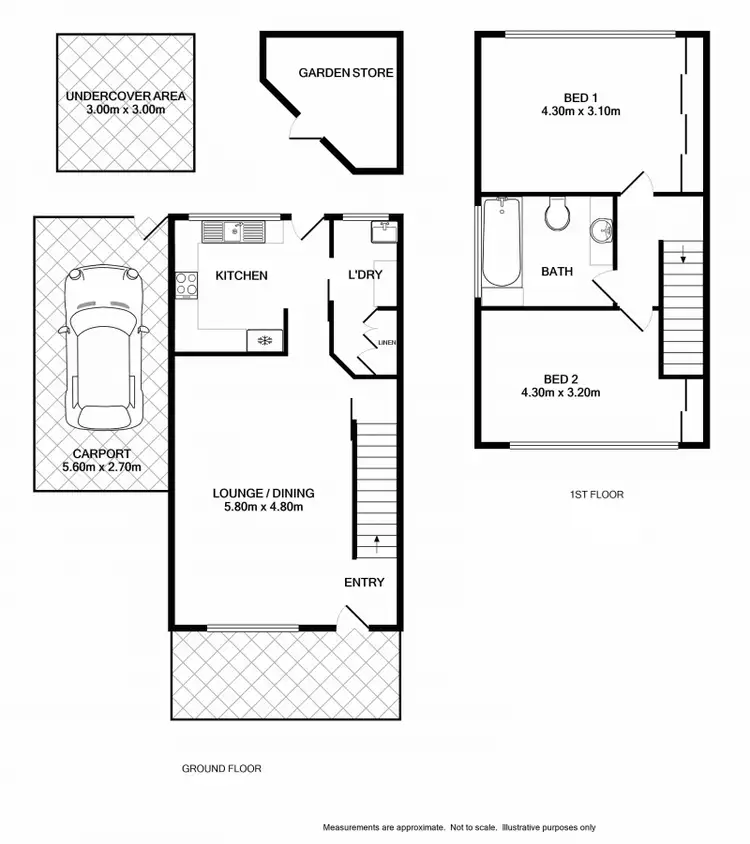 Floorplan of Homely townhouse listing, 11/519 Margaret Place, Lavington NSW 2641