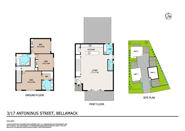 Floorplan of Homely unit listing, 3/17 Antoninus Street, Bellamack NT 832