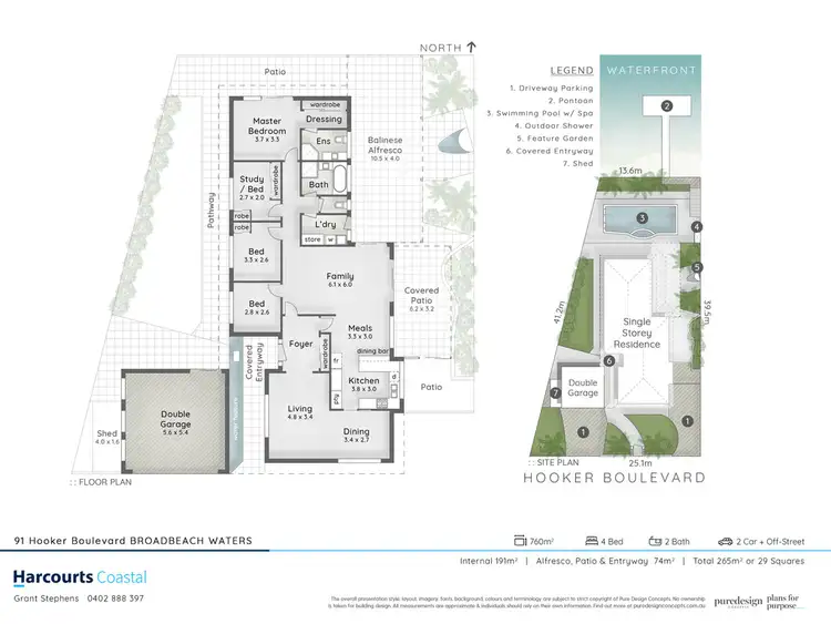 Floorplan of Homely house listing, 91 Hooker Boulevard, Broadbeach Waters QLD 4218