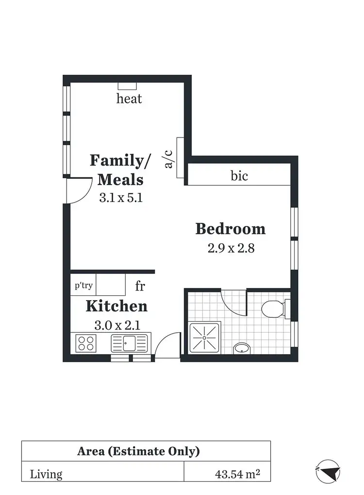 Floorplan of Homely unit listing, 4/13 Cudmore Avenue, Toorak Gardens SA 5065