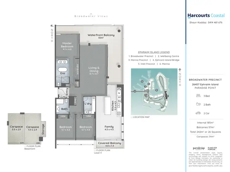Floorplan of Homely apartment listing, 26407 Ephraim Island, Paradise Point QLD 4216