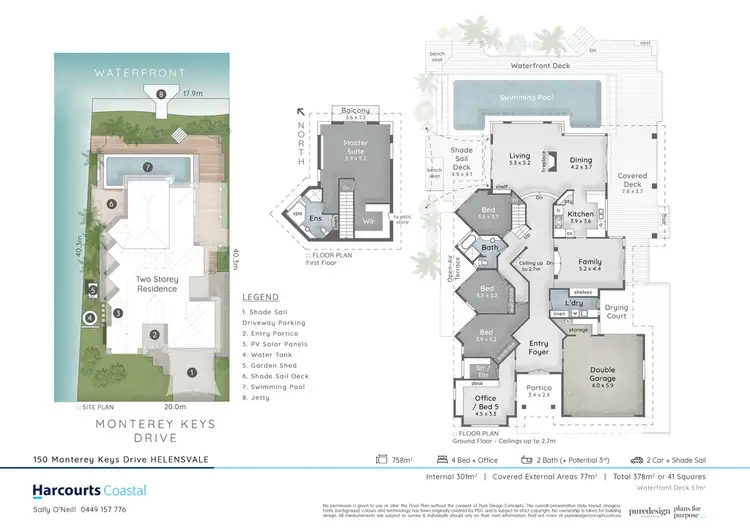 Floorplan of Homely house listing, 150 Monterey Keys Drive, Helensvale QLD 4212