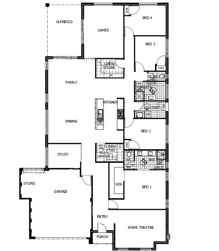 Floorplan of Homely house listing, 12 Roscommon Vista, Huntingdale WA 6110