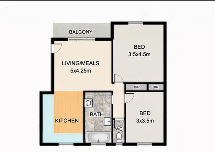 Floorplan of Homely apartment listing, 8/22 Recreation Street, Tweed Heads NSW 2485