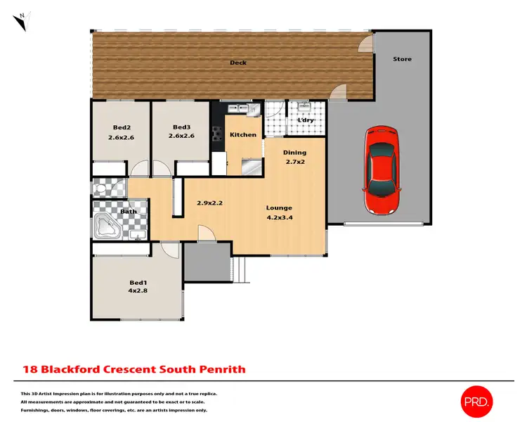 Floorplan of Homely house listing, 18 Blackford Crescent, South Penrith NSW 2750
