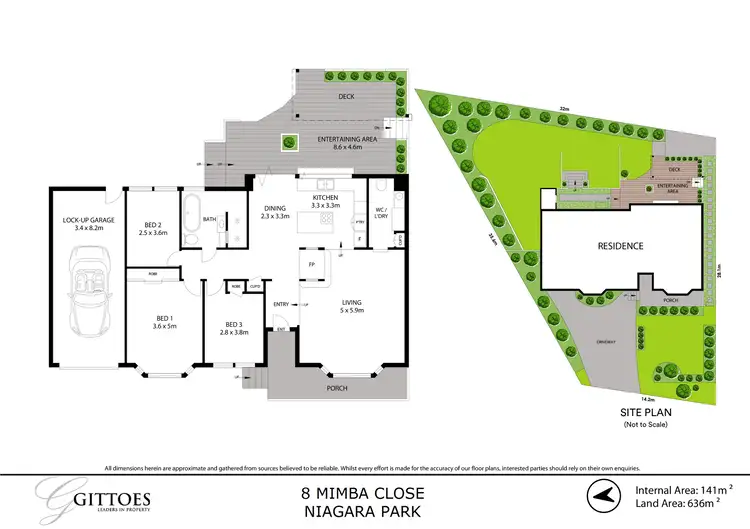Floorplan of Homely house listing, 8 Mimba Close, Niagara Park NSW 2250