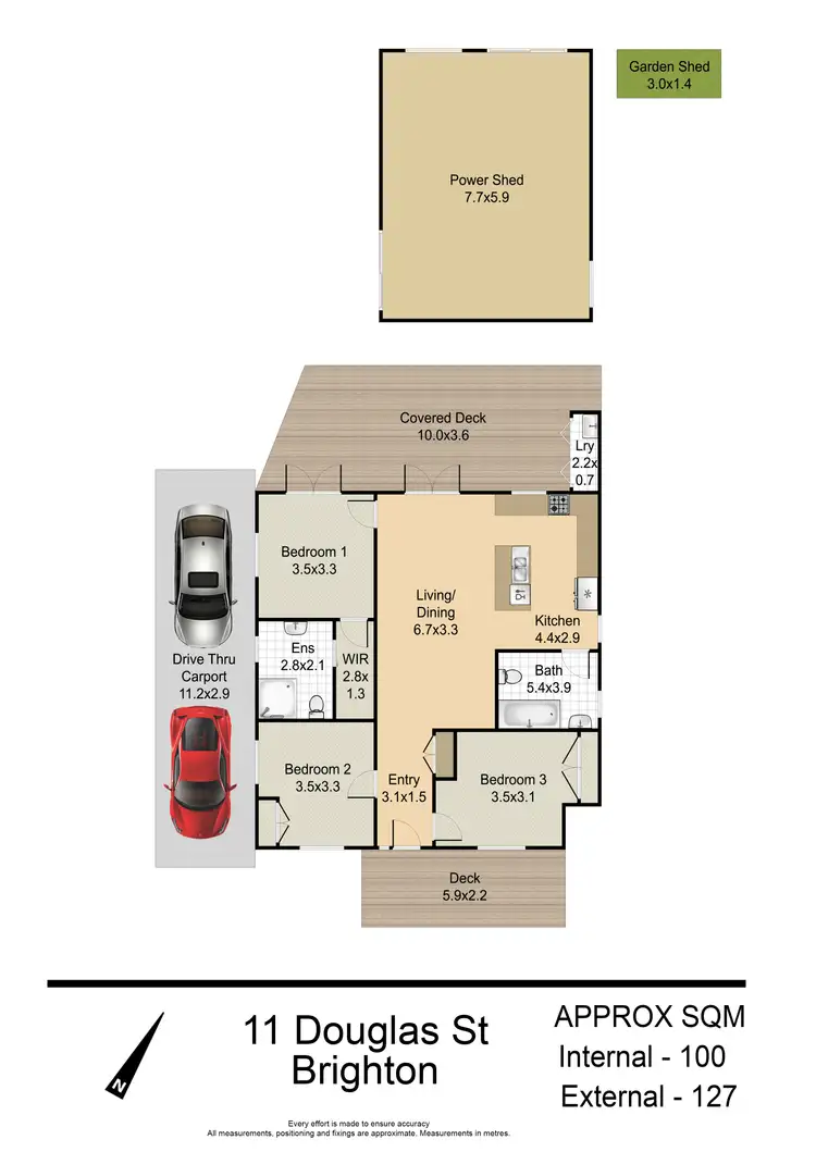 Floorplan of Homely house listing, 11 Douglas Street, Brighton QLD 4017