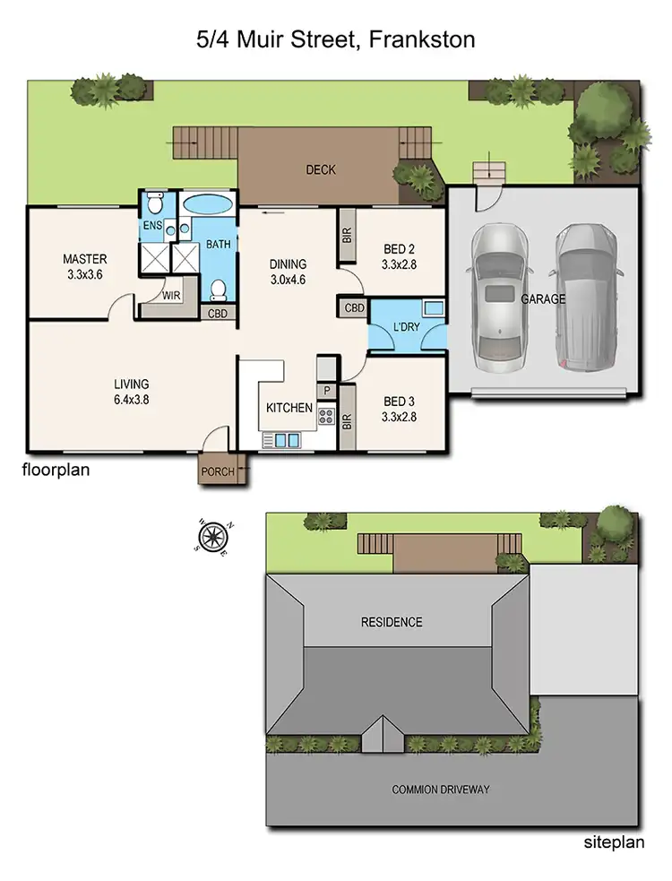 Floorplan of Homely townhouse listing, 5/4 Muir Street, Frankston VIC 3199