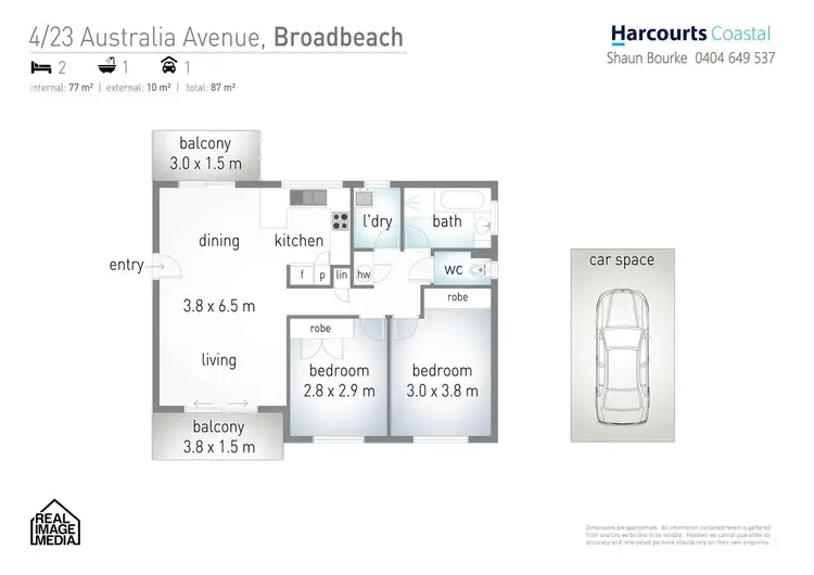 Floorplan of Homely apartment listing, 4/23 Australia Avenue, Broadbeach QLD 4218