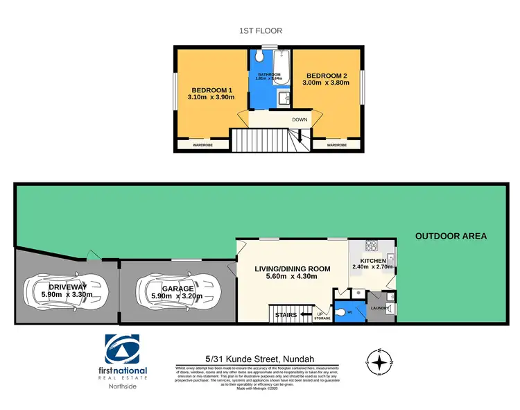 Floorplan of Homely townhouse listing, 5/31 Kunde Street, Nundah QLD 4012