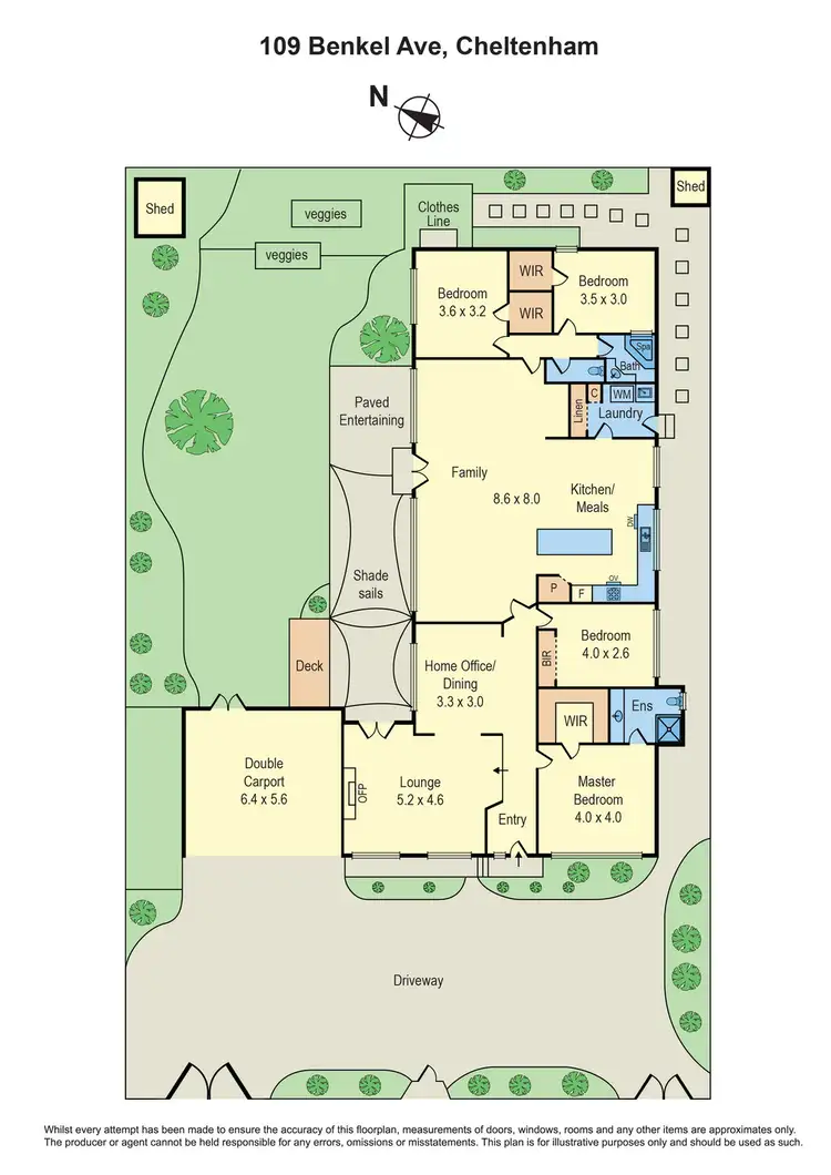 Floorplan of Homely house listing, 109 Benkel Avenue, Cheltenham VIC 3192