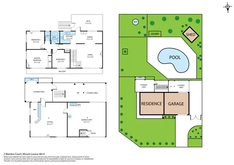 Floorplan of Homely house listing, 2 Wamba Court, Mount Louisa QLD 4814