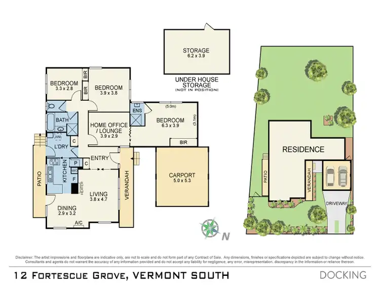 Floorplan of Homely house listing, 12 Fortescue Grove, Vermont South VIC 3133