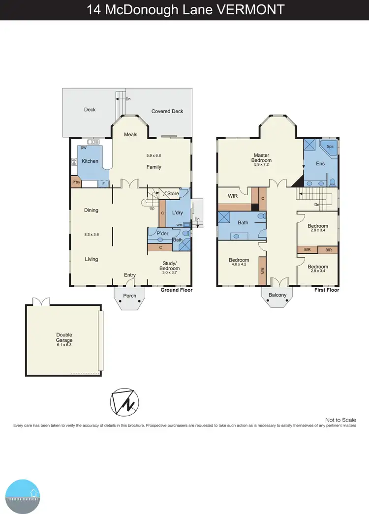 Floorplan of Homely house listing, 14 McDonough Lane, Vermont VIC 3133