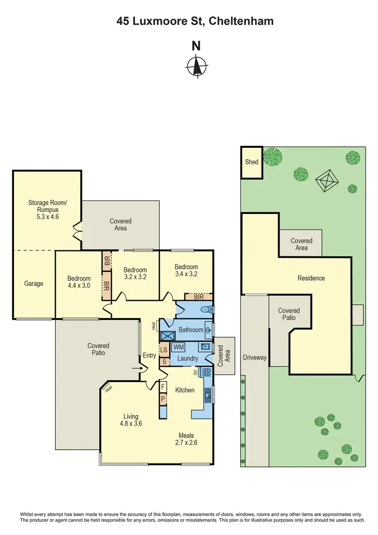 Floorplan of Homely house listing, 45 Luxmoore Street, Cheltenham VIC 3192