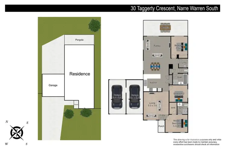 Floorplan of Homely house listing, 30 Taggerty Crescent, Narre Warren South VIC 3805