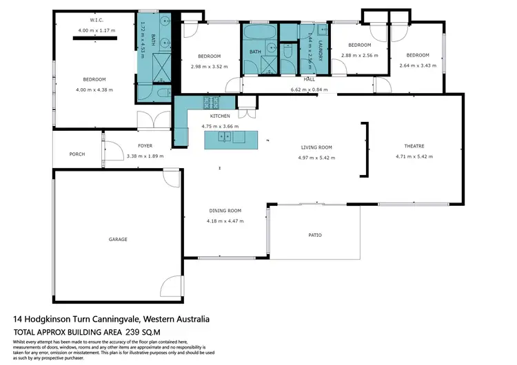Floorplan of Homely house listing, 14 Hodgkinson Turn, Canning Vale WA 6155