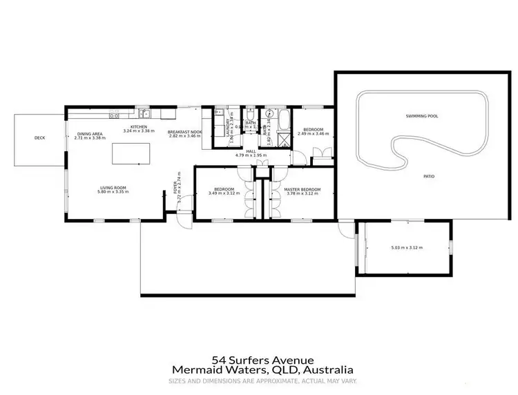 Floorplan of Homely house listing, 54 Surfers Avenue, Mermaid Waters QLD 4218