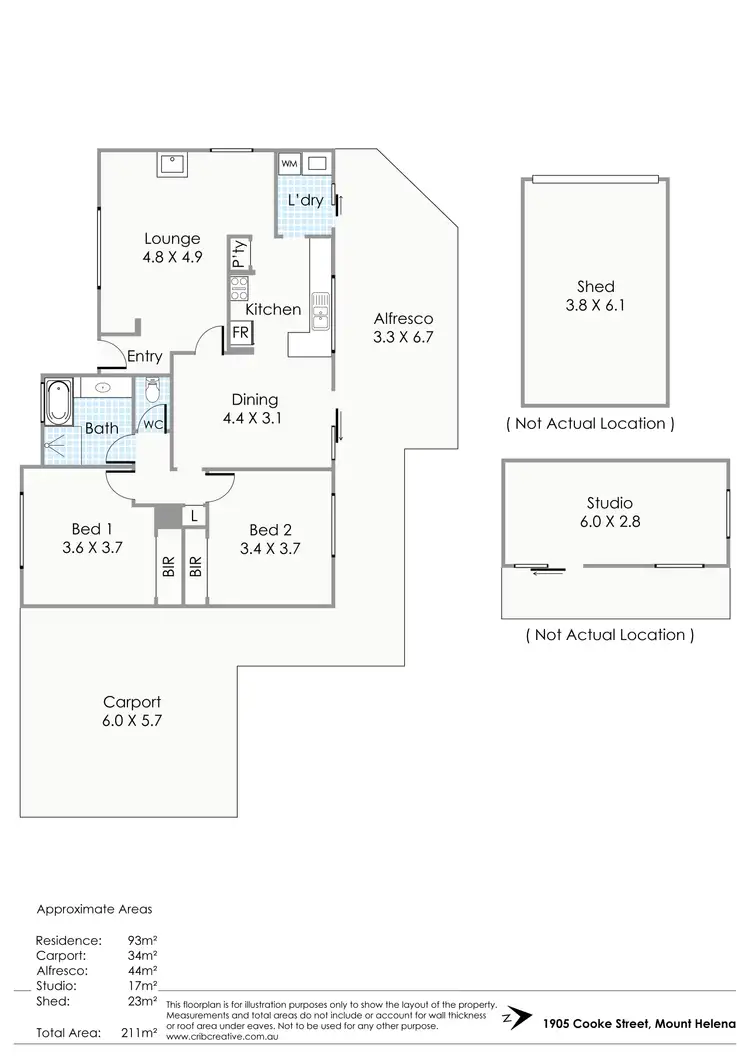 Floorplan of Homely house listing, 1905 Cook Street, Mount Helena WA 6082