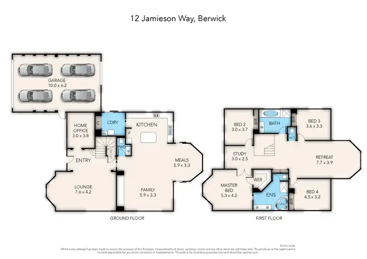 Floorplan of Homely house listing, 12 Jamieson Way, Berwick VIC 3806