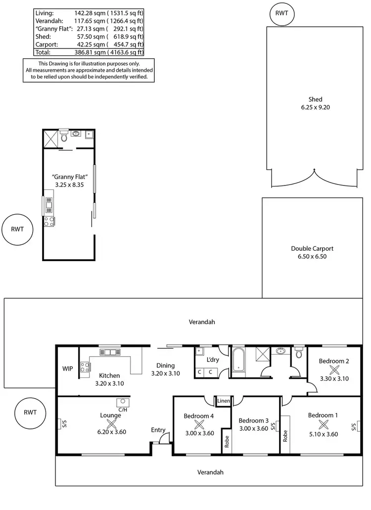 Floorplan of Homely house listing, 16 Railway Terrace, Lameroo SA 5302