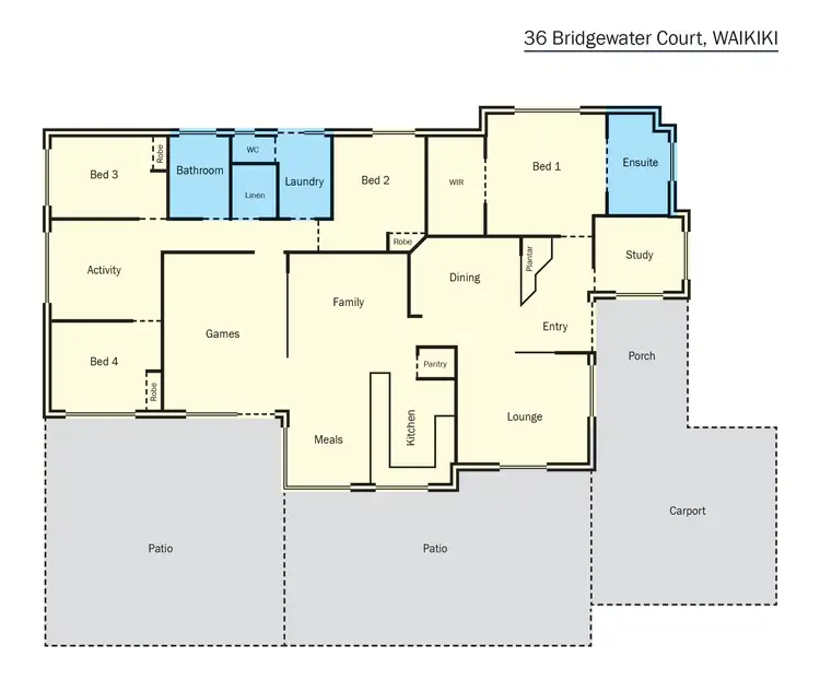 Floorplan of Homely house listing, 36 Bridgewater Court, Waikiki WA 6169