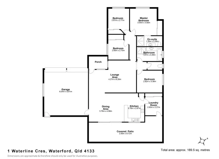 Floorplan of Homely house listing, 1 Waterline Crescent, Waterford QLD 4133