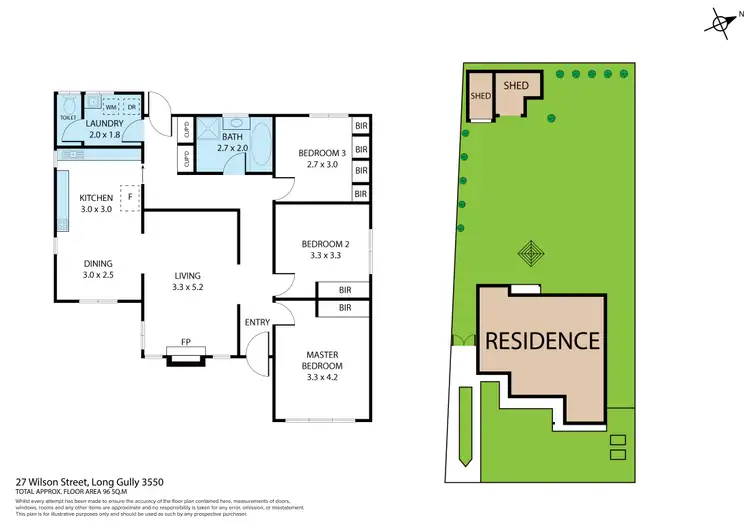 Floorplan of Homely house listing, 27 Wilson Street, Long Gully VIC 3550