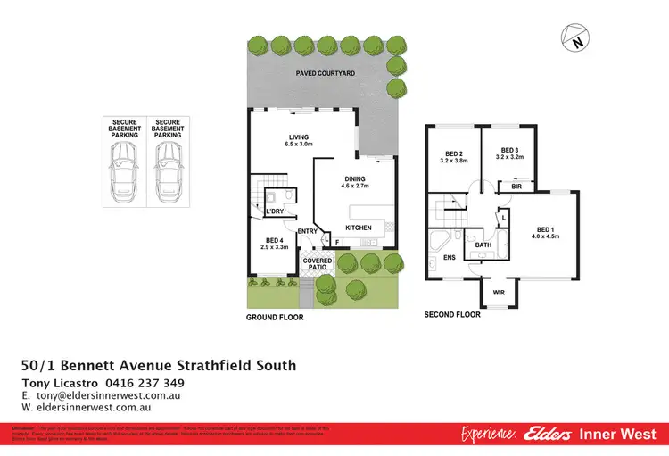 Floorplan of Homely townhouse listing, 50/1 Bennett Avenue, Strathfield South NSW 2136