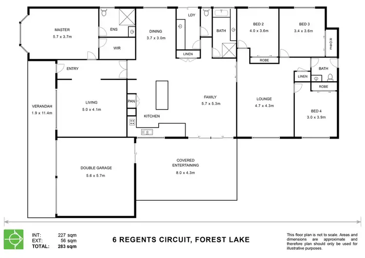 Floorplan of Homely house listing, 6 Regents Circuit, Forest Lake QLD 4078