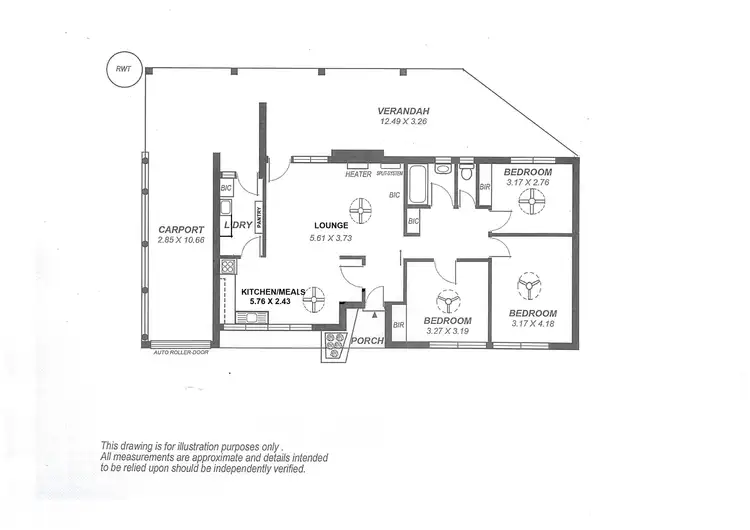 Floorplan of Homely house listing, 2 Fitch Road, Fulham SA 5024